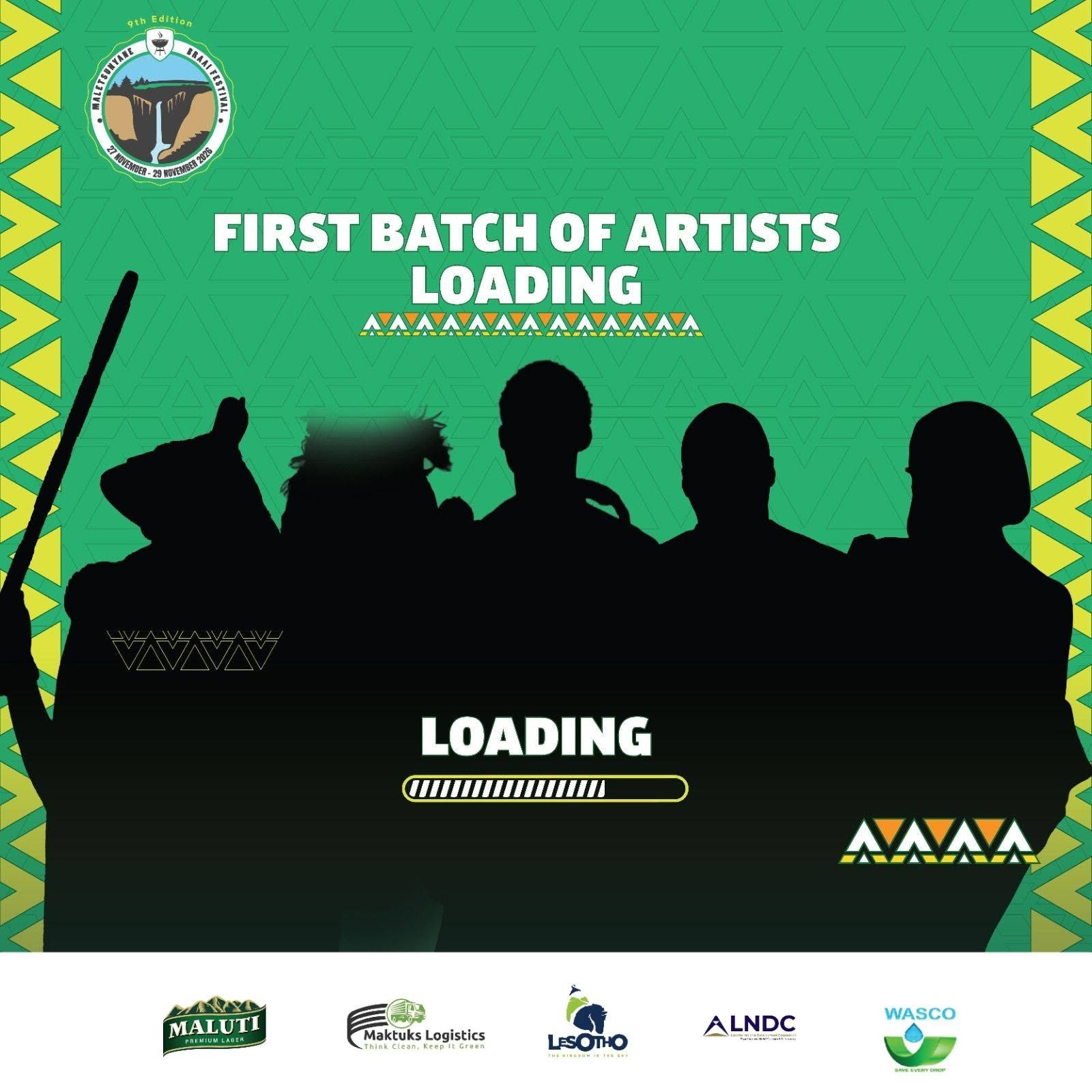 The First Batch of Artists Is Loading!